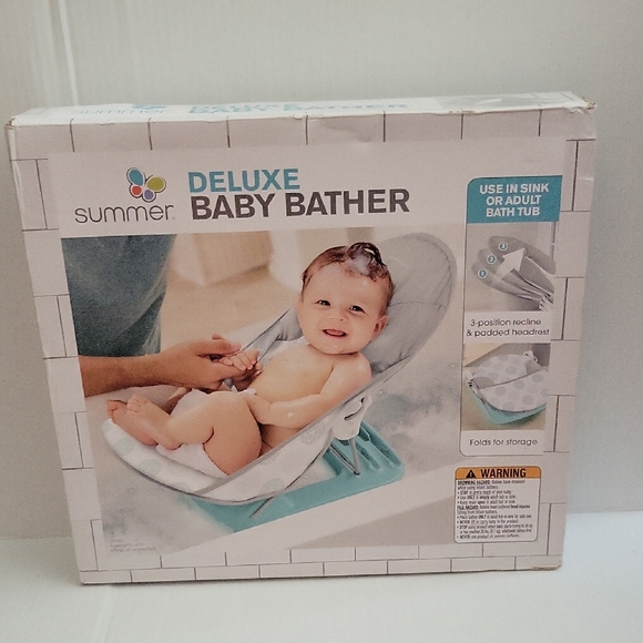 Summer Deluxe Baby Bather - Blue - Picture 1 of 4